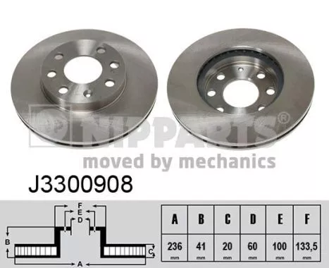 Nipparts J3300908 Тормозные диски