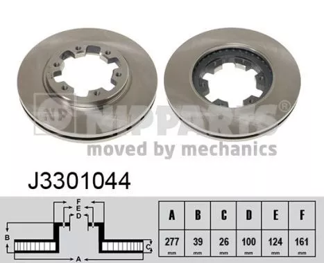 Nipparts J3301044 Тормозные диски