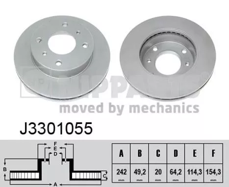 Nipparts J3301055 Тормозные диски