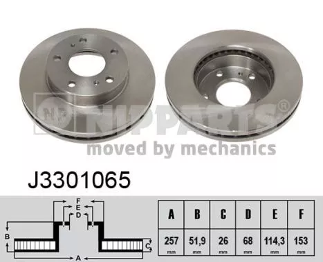 Nipparts J3301065 Тормозные диски