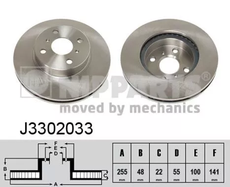 Nipparts J3302033 Гальмівні диски