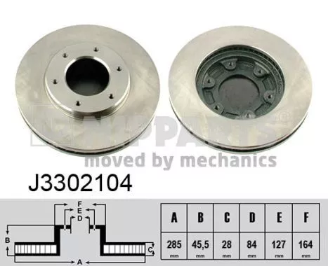 Nipparts J3302104 Гальмівні диски