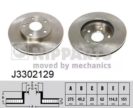 Nipparts J3302129 Тормозные диски