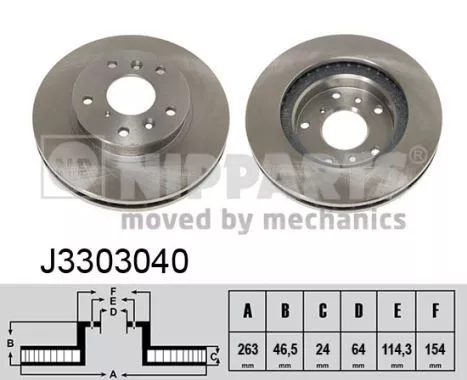 Nipparts J3303040 Тормозные диски