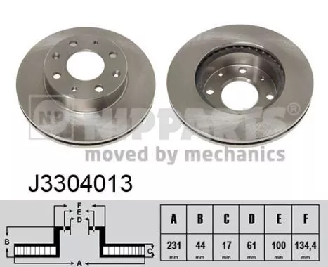 Nipparts J3304013 Гальмівні диски