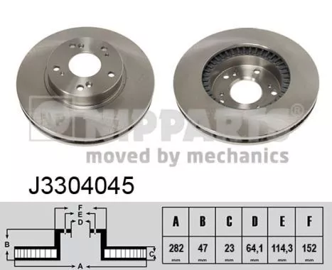 Nipparts J3304045 Гальмівні диски