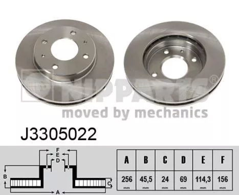 Nipparts J3305022 Тормозные диски