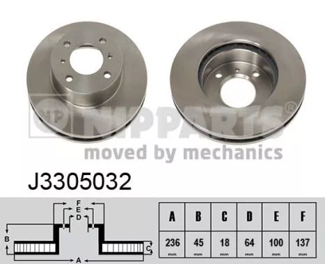 Nipparts J3305032 Гальмівні диски