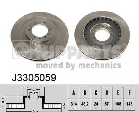 Nipparts J3305059 Тормозные диски