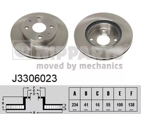 Nipparts J3306023 Гальмівні диски