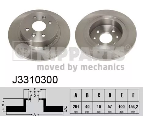 Nipparts J3310300 Тормозные диски