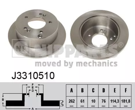 Nipparts J3310510 Тормозные диски