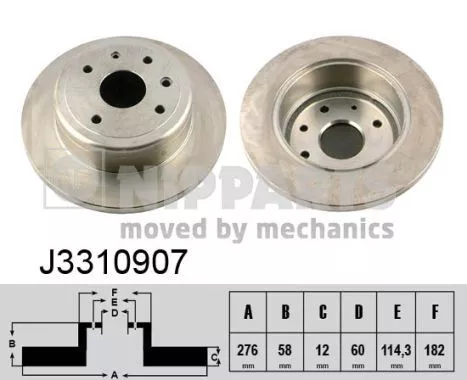 Nipparts J3310907 Тормозные диски