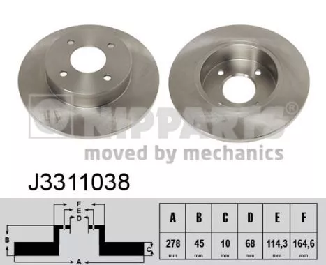 Nipparts J3311038 Тормозные диски