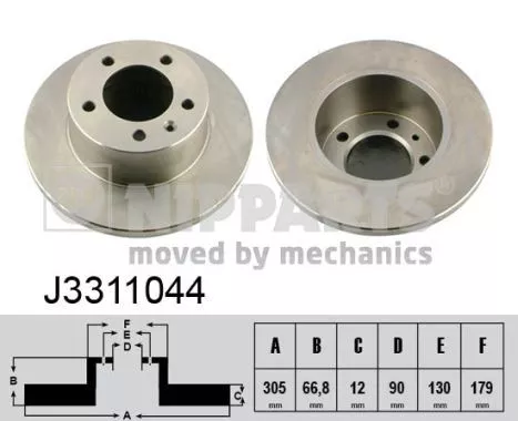 Nipparts J3311044 Гальмівні диски