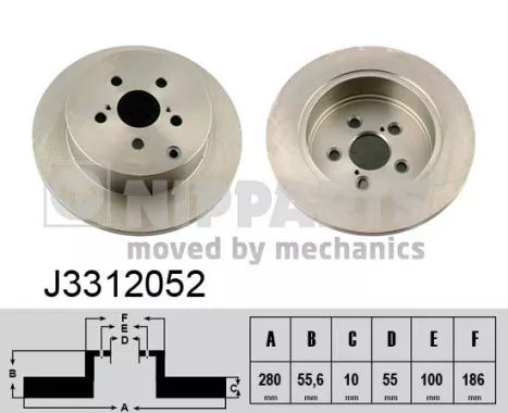 Nipparts J3312052 Тормозные диски