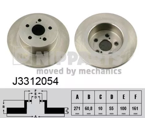 Nipparts J3312054 Гальмівні диски