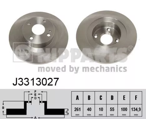 Nipparts J3313027 Тормозные диски