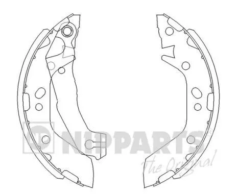 Nipparts J3500516 Гальмівні колодки