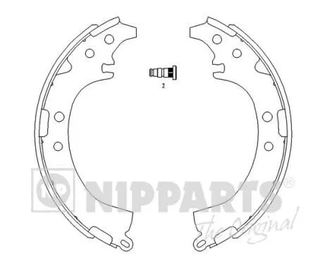 Nipparts J3502050 Гальмівні колодки