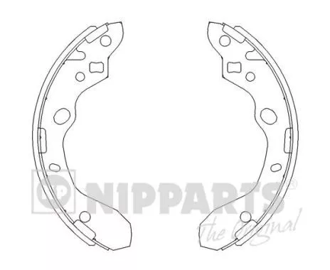 Nipparts J3503037 Гальмівні колодки