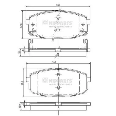 Nipparts J3600319 Тормозные колодки