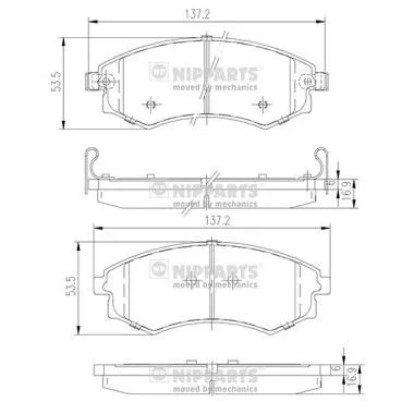 Nipparts J3600401 Тормозные колодки