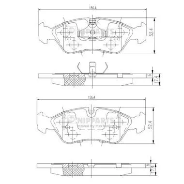 Nipparts J3600900 Тормозные колодки