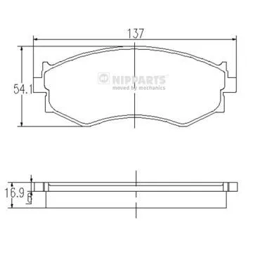 Nipparts J3601042 Тормозные колодки