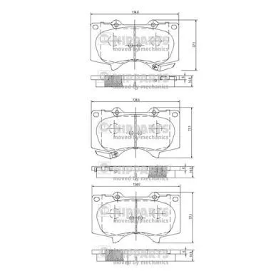 Nipparts J3602109 Гальмівні колодки