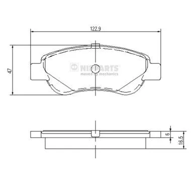 Nipparts J3602122 Тормозные колодки