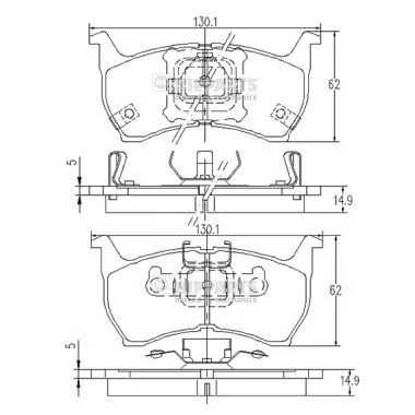 Nipparts J3603001 Тормозные колодки