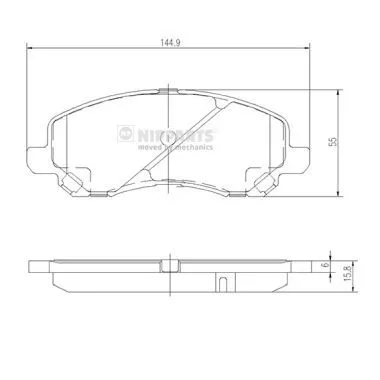 Nipparts J3605046 Тормозные колодки