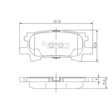 Nipparts J3612031 Тормозные колодки