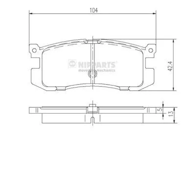 Nipparts J3613006 Тормозные колодки