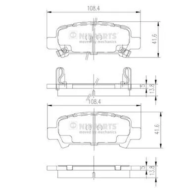 Nipparts J3617002 Тормозные колодки