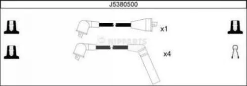 Nipparts J5380500 Високовольтні дроти