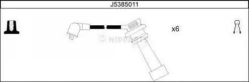 Nipparts J5385011 Високовольтні дроти