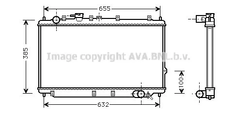 AVA QUALITY COOLING KA 2016 Радіатор охолодження двигуна