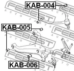 Febest KAB-005 Сайлентблок рычага