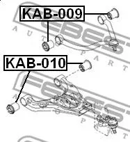 Febest KAB-010 Сайлентблок рычага