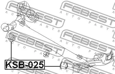 Febest KAB-025 Сайлентблок балки
