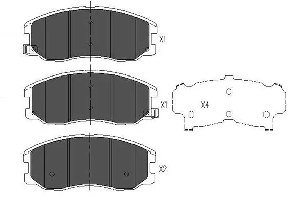 Kavo Parts KBP-1009 Гальмівні колодки