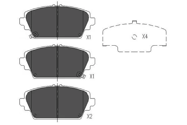Kavo Parts KBP-2012 Тормозные колодки