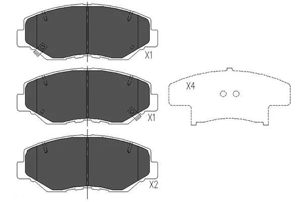 Kavo Parts KBP-2034 Гальмівні колодки