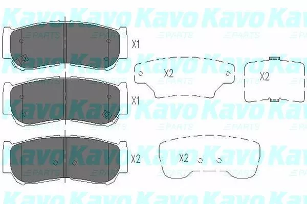 Kavo Parts KBP-3024 Тормозные колодки