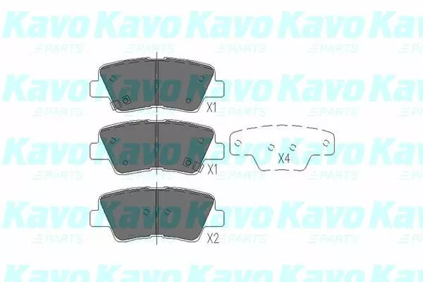 Kavo Parts KBP-3025 Тормозные колодки