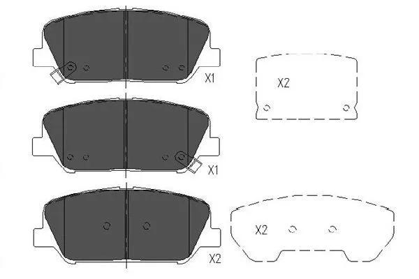 Kavo Parts KBP-3042 Тормозные колодки