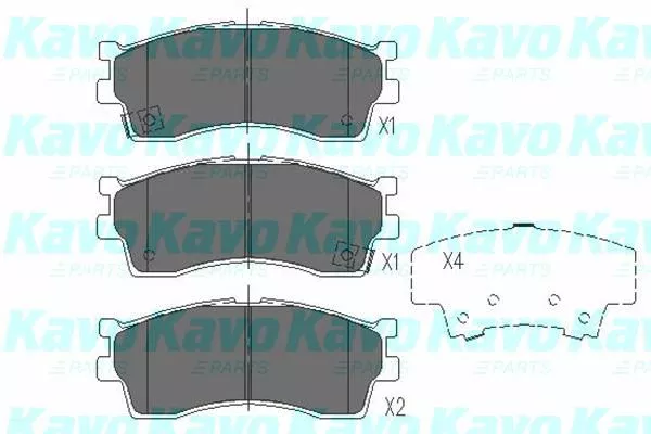 Kavo Parts KBP-4002 Тормозные колодки
