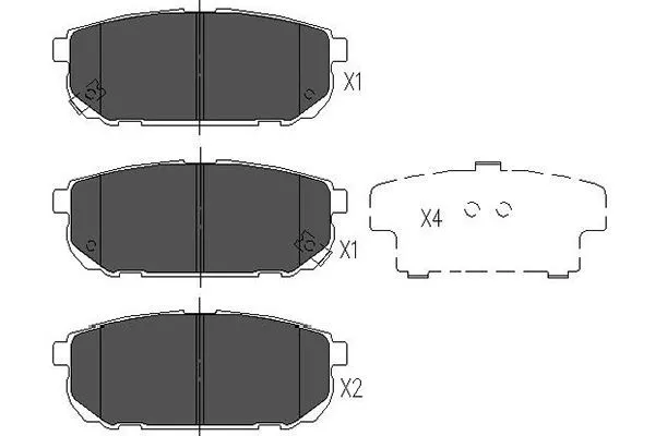 Kavo Parts KBP-4015 Гальмівні колодки